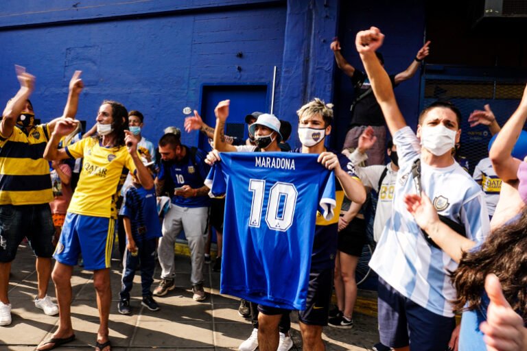 ‘He only gave us joy’: Argentinians pay tribute to Diego Maradona