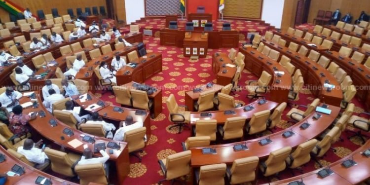 NPP MPs arrive early in Parliament to occupy Majority side